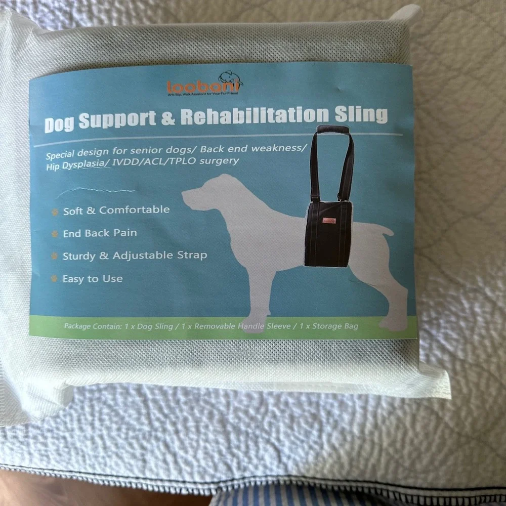 Dog Support & Rehabilitation Sling Lift Harness Back Leg Weakness‎ Large